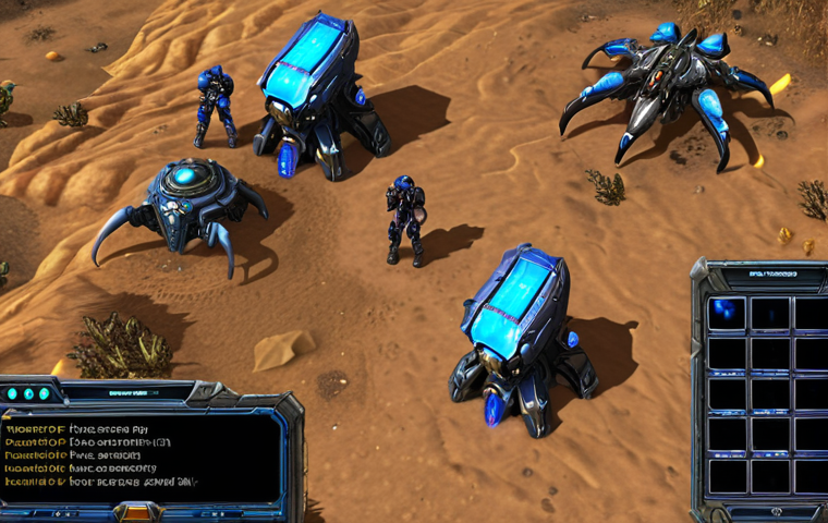 Early Game Resource Control**

Prompt: *A Starcraft 2 base in the early game. Focus on SCVs mining resources, an Overlord scouting, and a Reaper harassing a distant enemy worker. Emphasis on rapid expansion and map awareness.*

**